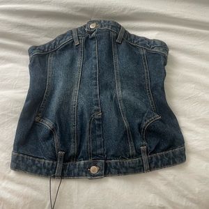 NWT denim Zara top